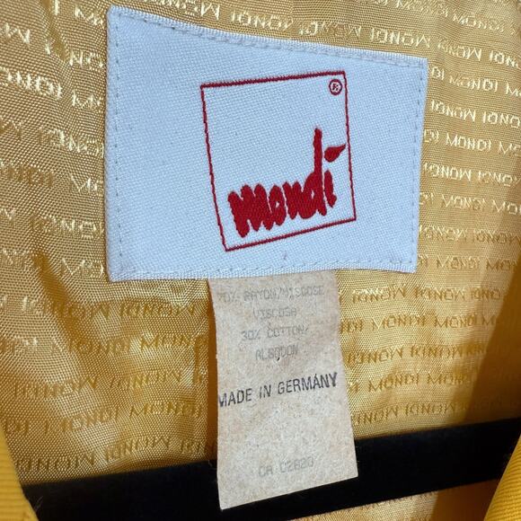 Vintage Mondi Size 44 Blazer & Shorts Set Sunshine Yellow Coastal Old Money Mod - Picture 6 of 16